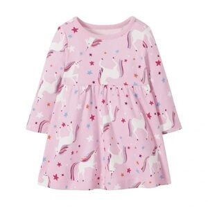 Hanna Andersson Pink Unicorn Dress